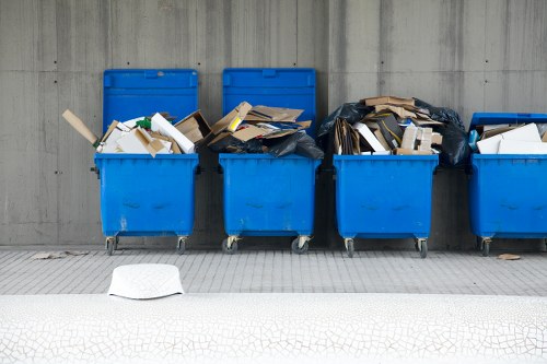 Professional office clearance team organizing workspace in Seven Sisters
