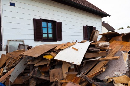 Seven Sisters neighborhood with disposed furniture