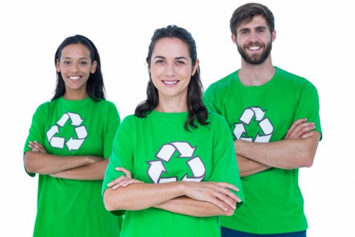 Various types of waste collected for removal in Seven Sisters